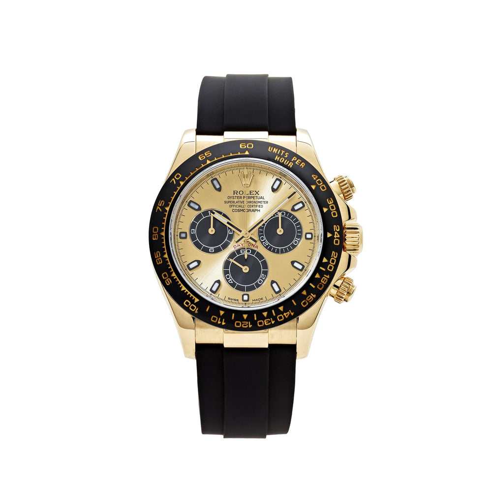 Rolex Daytona 116518LN Yellow Gold Champagne Black Dial (2022) - View 8