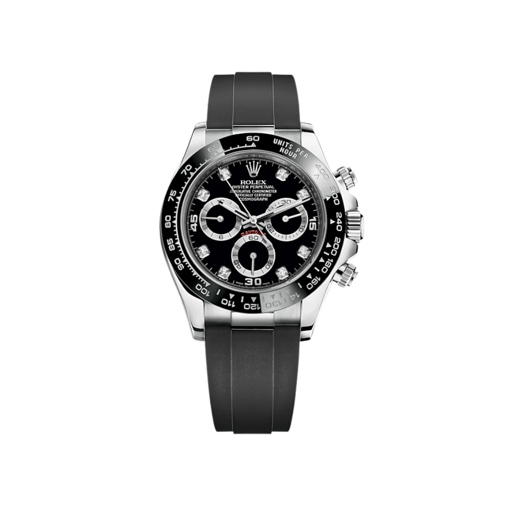 Rolex Daytona 116519LN White Gold Black Diamond Dial - View 10