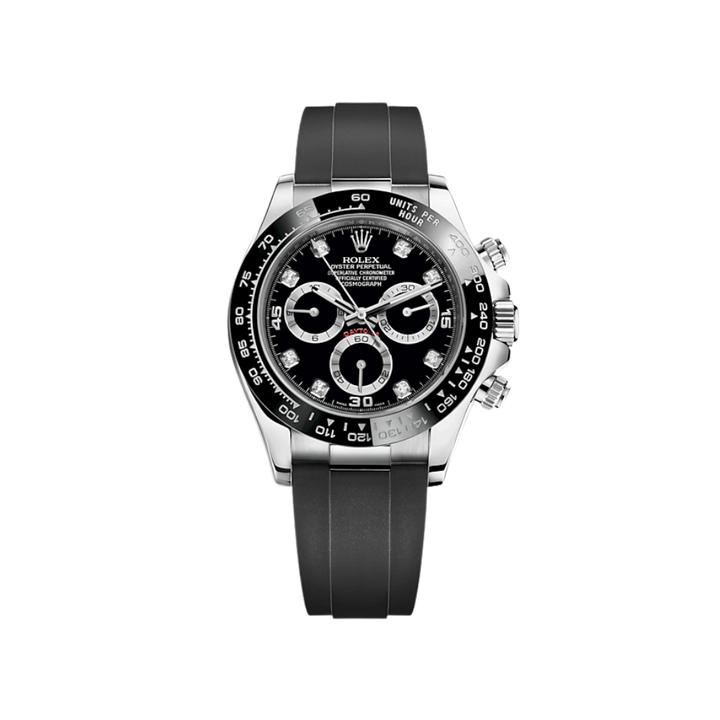 Rolex Daytona 116519LN White Gold Black Diamond Dial - View 10