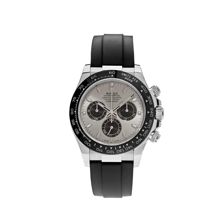 Rolex Daytona 116519LN White Gold Steel and Black Dial Oysterflex (2022) - View 13
