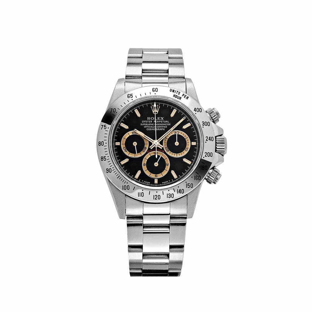 Rolex Daytona 16520 Stainless Steel Black Patrizzi Dial T Serial Zenith (1997) - View 13