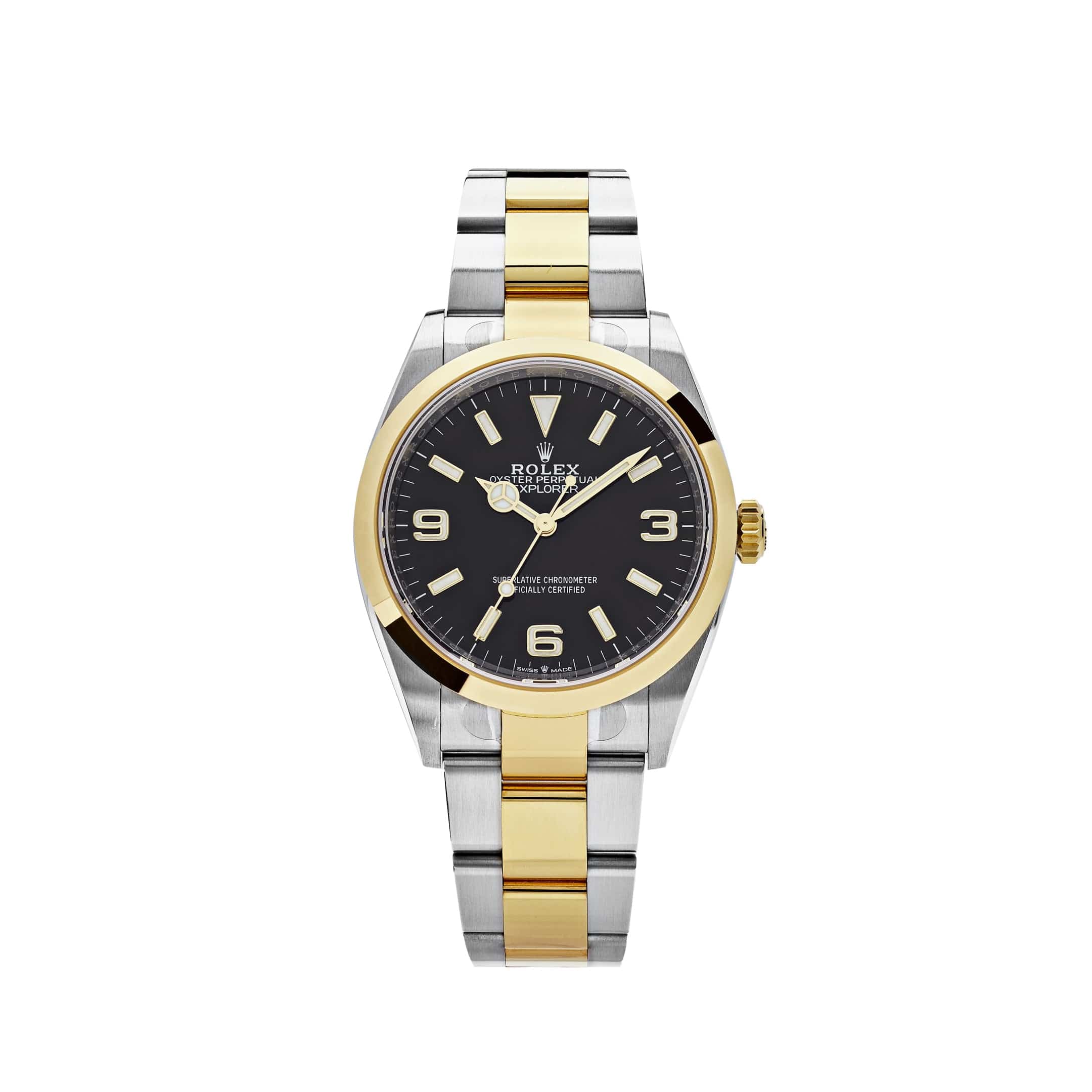 Rolex Explorer 124273 Yellow Gold Stainless Steel Black Dial - View 8