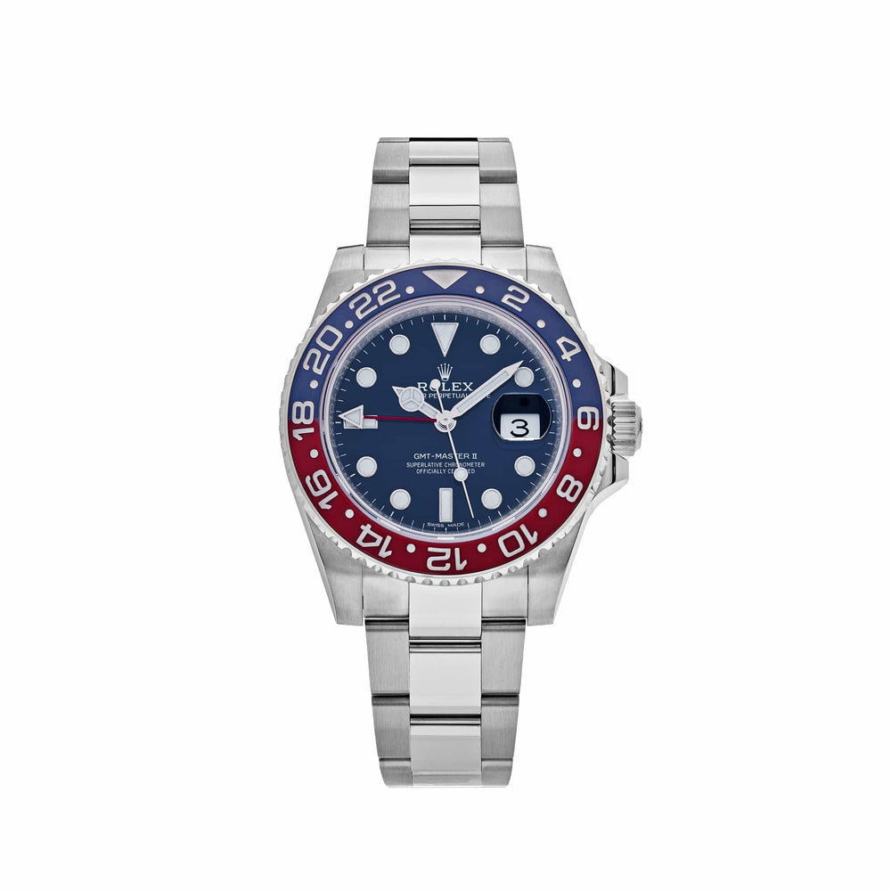Rolex GMT-Master II 116719BLRO Pepsi White Gold Blue Dial Oyster - View 12