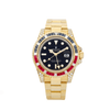 Rolex GMT-Master II 116758SARU Oro amarillo Esfera negra