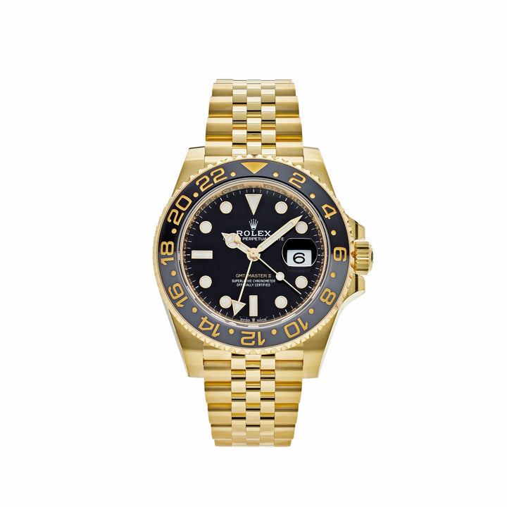 Rolex GMT-Master II 126718GRNR Yellow Gold Black Dial Jubilee (2023) - View 13
