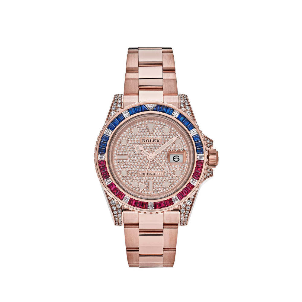Rolex GMT-Master II 126755SARU Rose Gold Sapphire and Ruby - View 4