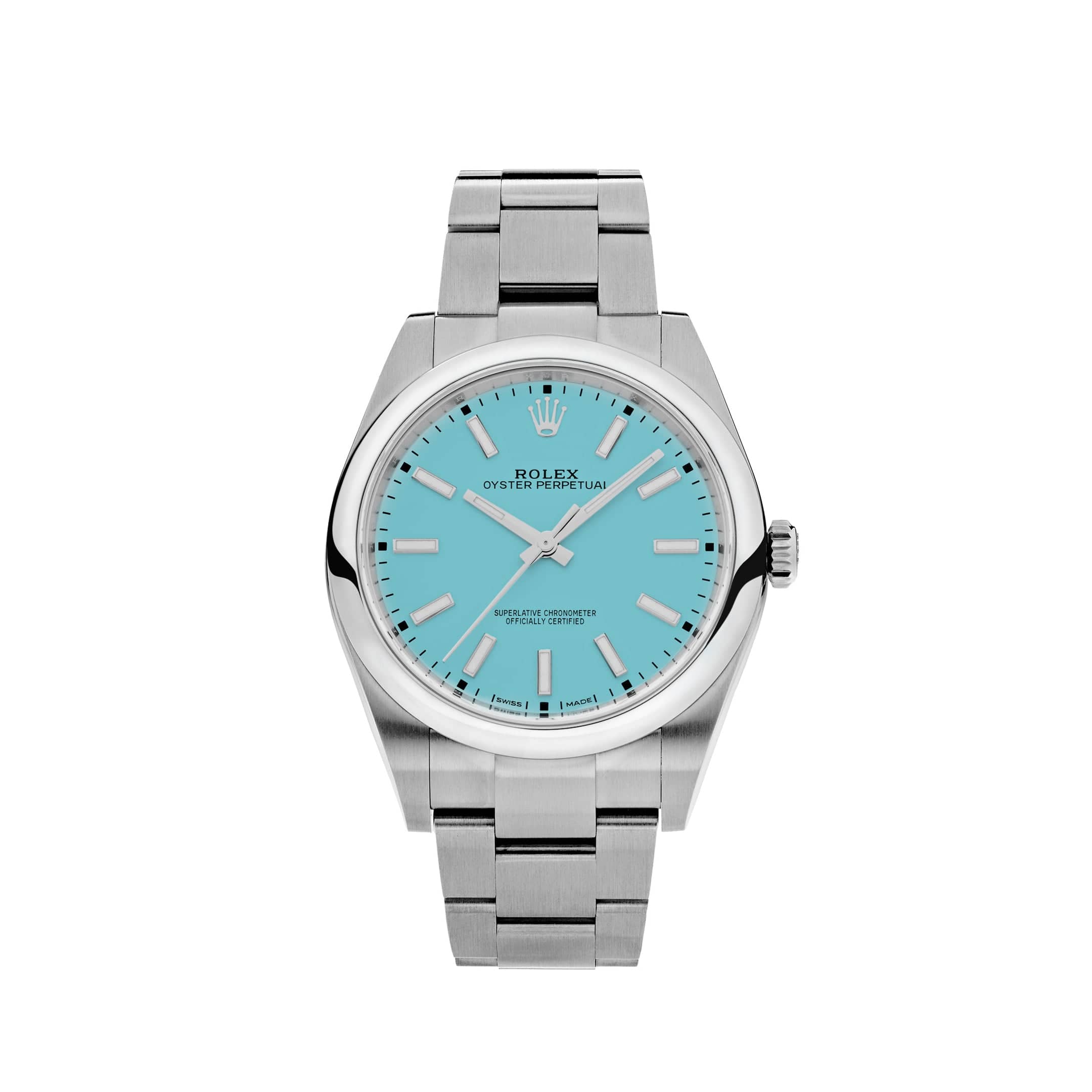 Rolex Oyster Perpetual 124300 Stainless Steel """"Tiffany Blue"""" Turquoise Dial - View 12