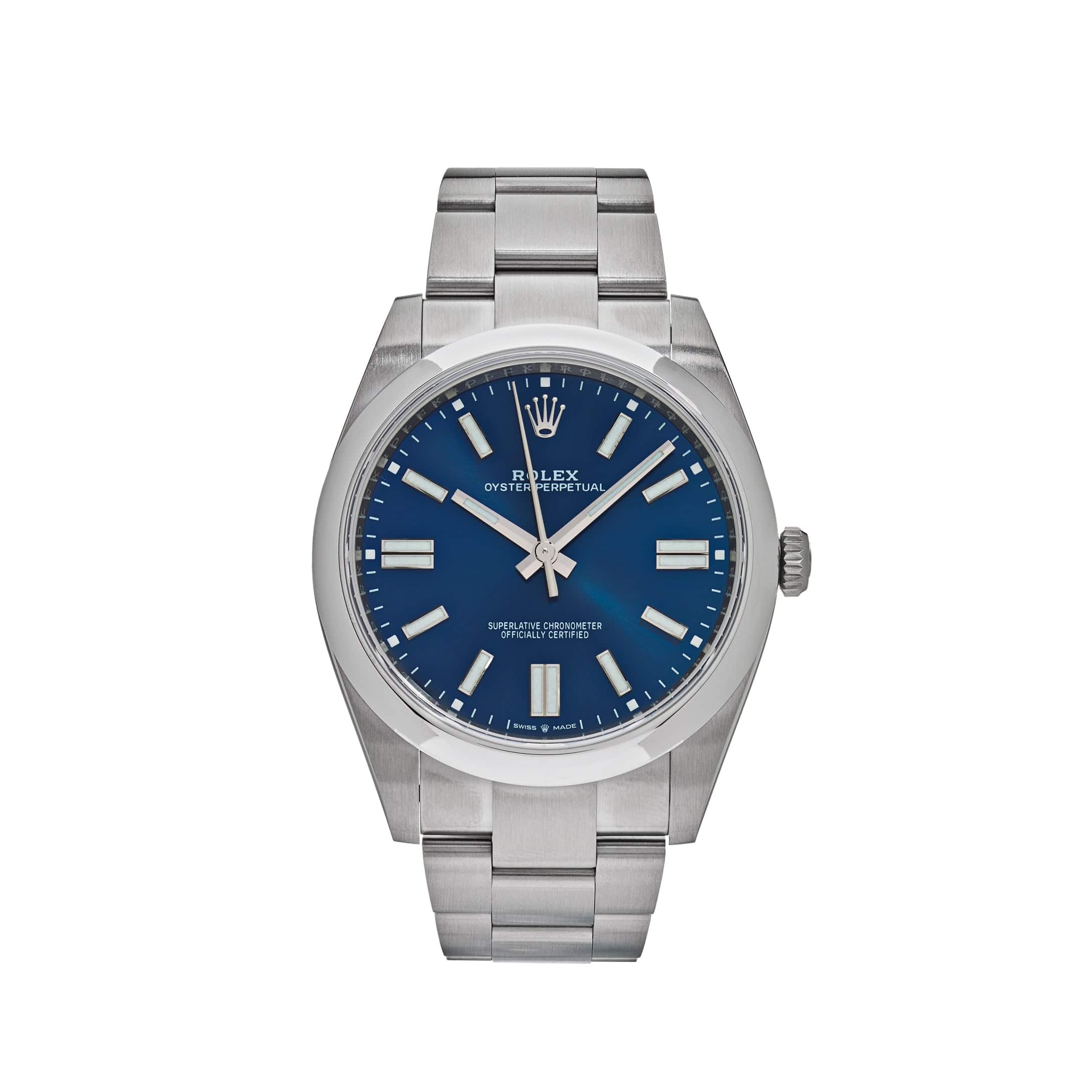 Rolex Oyster Perpetual 124300 Stainless Steel Bright Blue Dial - View 4