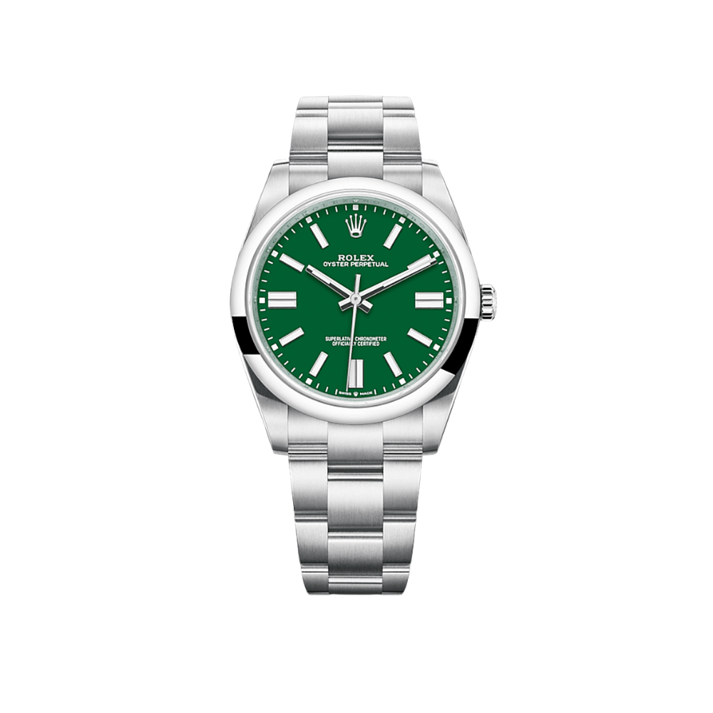 Rolex Oyster Perpetual 126000 Stainless Steel Green Dial - View 8