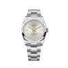Rolex Oyster Perpetual 126000 Acero Inoxidable Esfera Plateada
