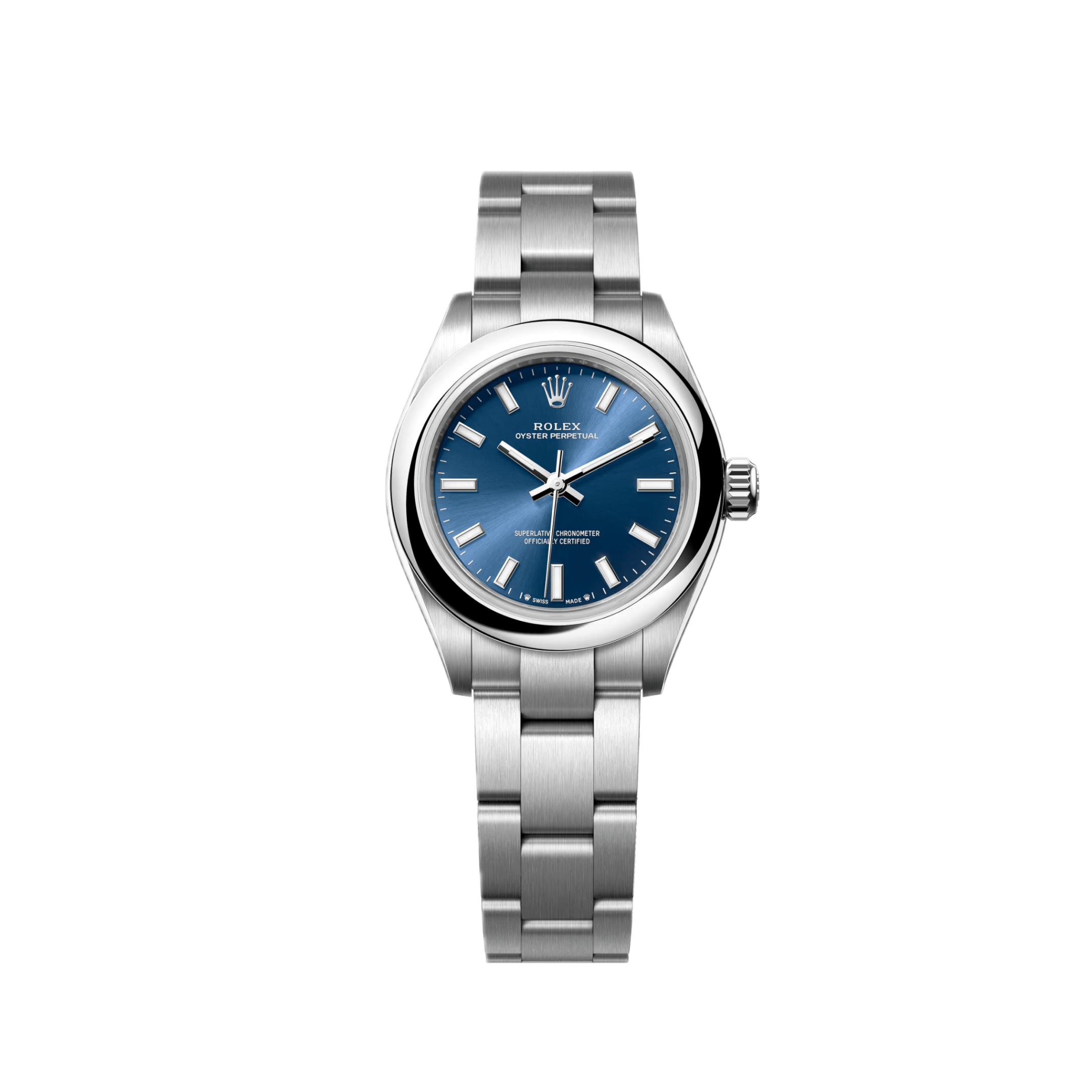 Rolex Oyster Perpetual 276200 'Ladies' Stainless Steel Blue Dial - View 3