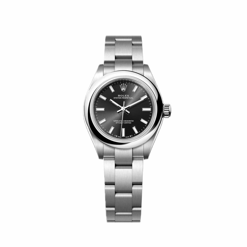 Rolex Oyster Perpetual 276200 'Ladies' Stainless Steel Black Dial - View 3