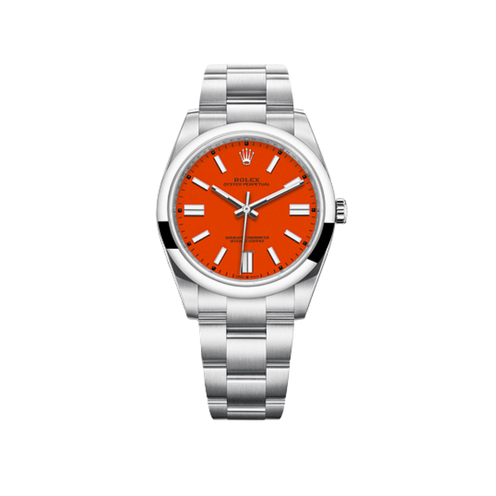 Rolex Oyster Perpetual 277200 'Ladies' Stainless Steel Red Coral Dial - View 2