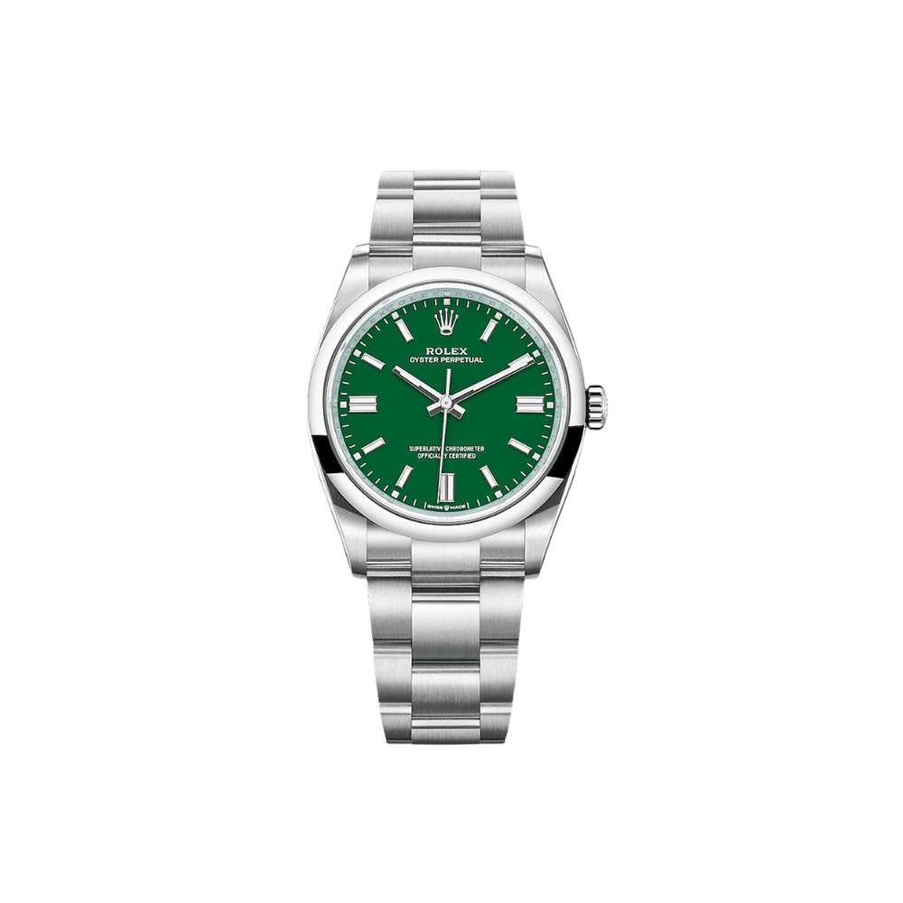 Rolex Oyster Perpetual 277200 'Ladies' Stainless Steel Green Dial - View 2