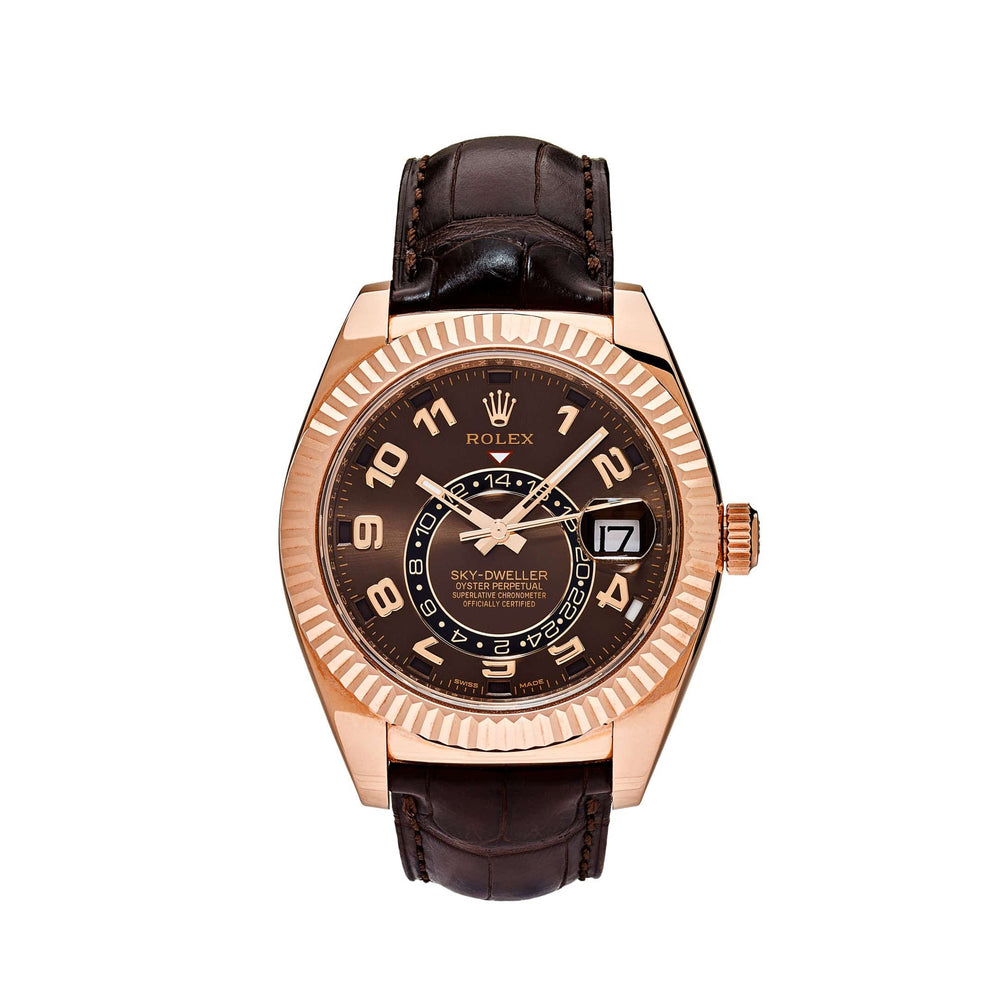 Rolex Sky-Dweller 326135 Rose Gold Chocolate Dial (2018) - View 13