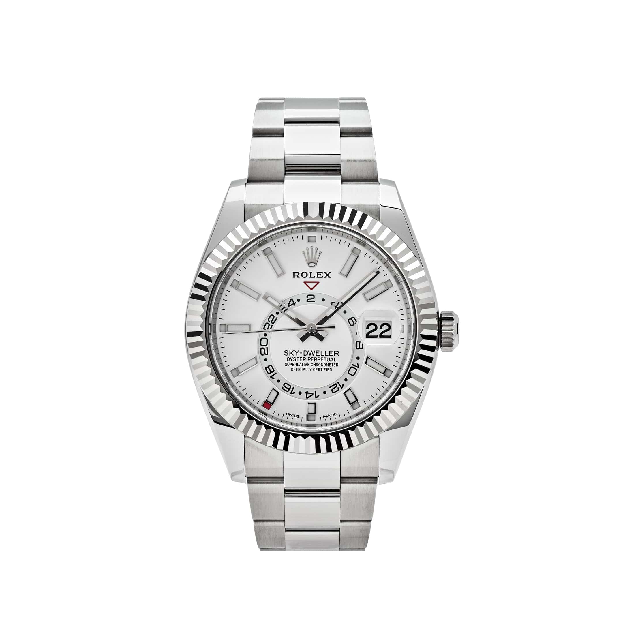 Rolex Sky-Dweller 326934 Stainless Steel White Dial Oyster - View 8