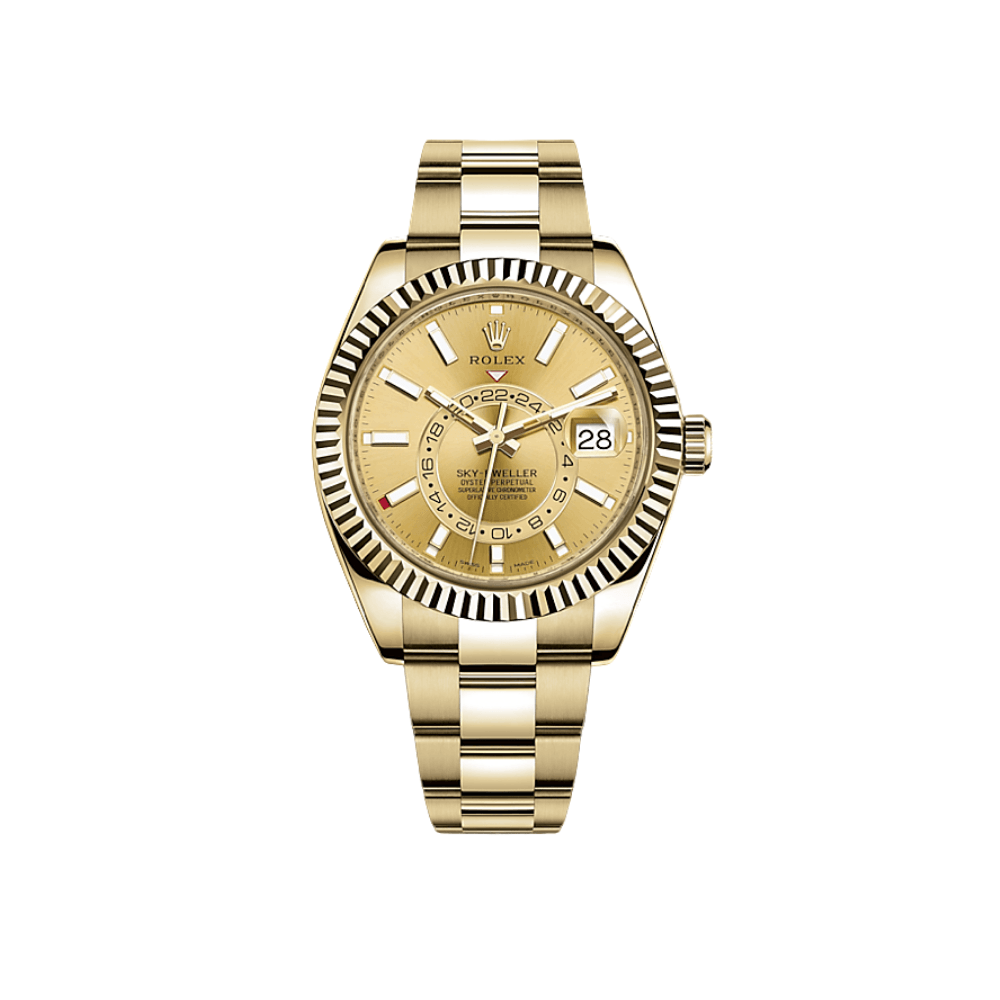 Rolex Sky-Dweller 326938 Yellow Gold Champagne Dial - View 6