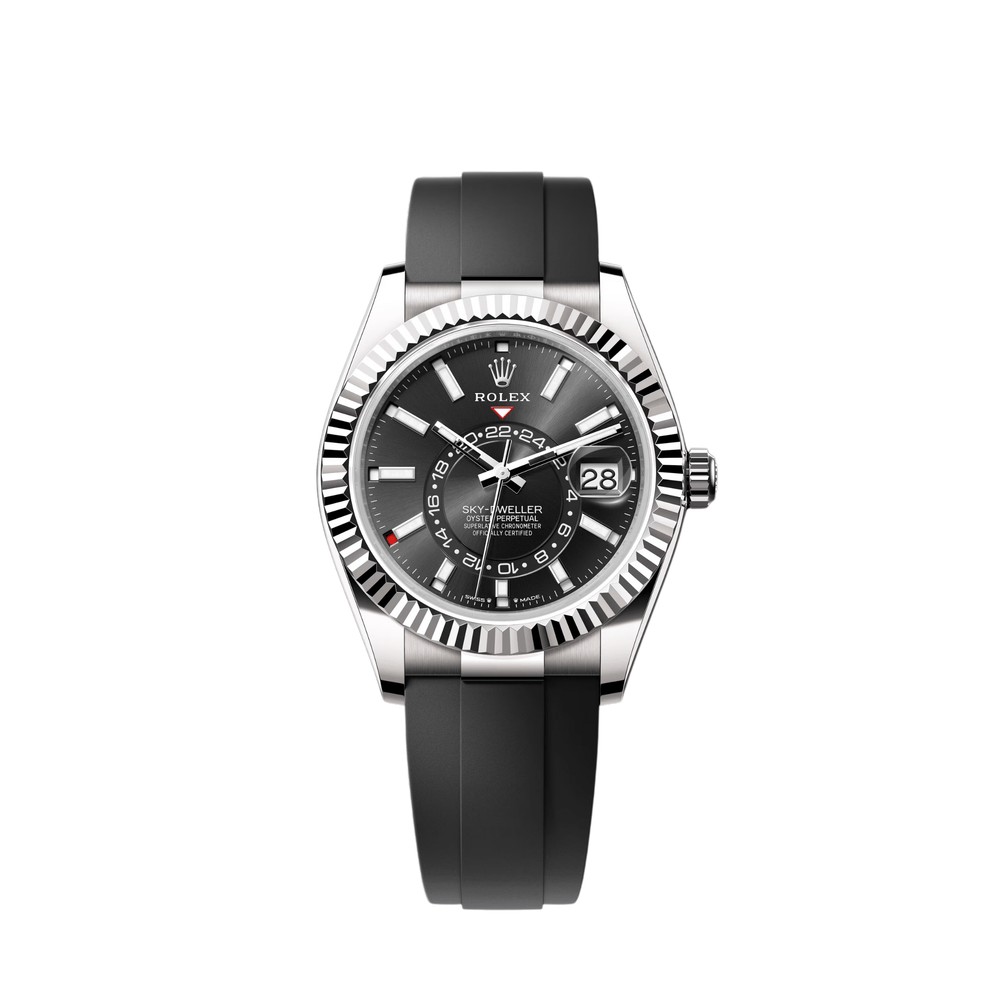 Rolex Sky-Dweller 336239 White Gold Black Dial Oysterflex (2024) - View 6