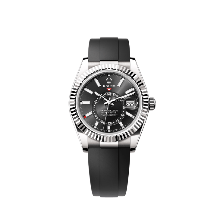 Rolex Sky-Dweller 336239 White Gold Black Dial Oysterflex (2024) - View 6