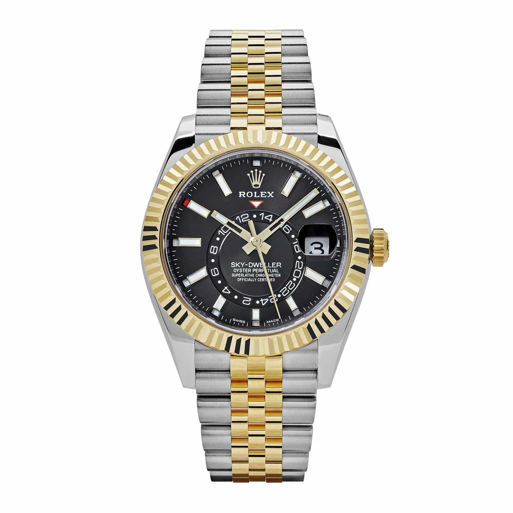 Rolex Sky-Dweller 336933 Stainless Steel Yellow Gold Jubilee Black Dial (2024) - View 13