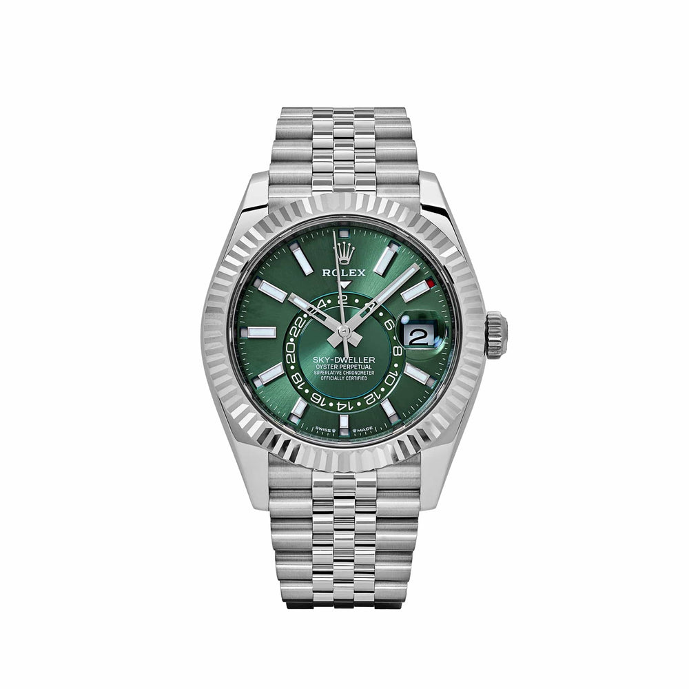 Rolex Sky-Dweller 336934 Stainless Steel Green Dial Jubilee (2025) - View 13