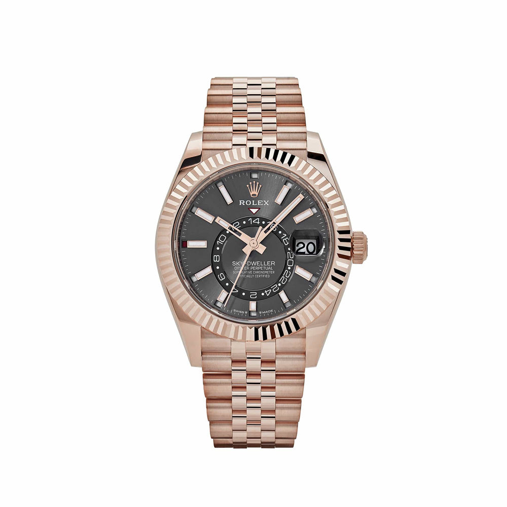 Rolex Sky-Dweller 336935 Everose Gold Slate Dial Jubilee - View 13
