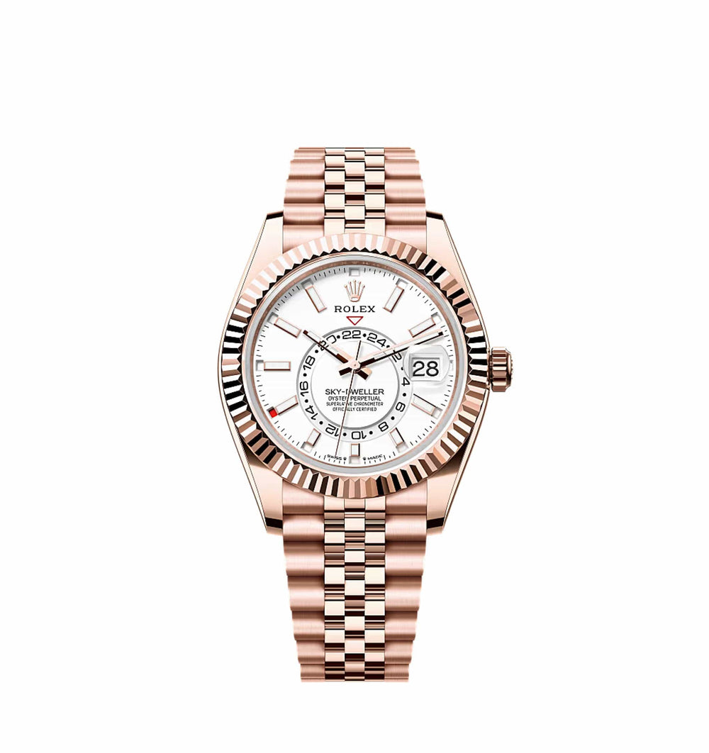 Rolex Sky-Dweller 336935 Everose Gold White Dial Jubilee - View 2