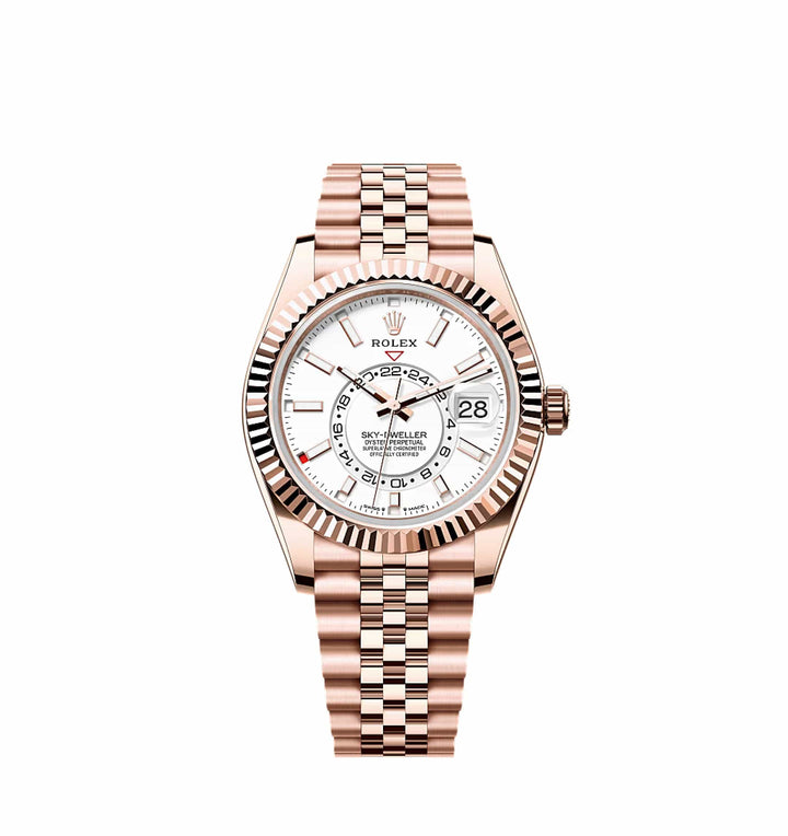 Rolex Sky-Dweller 336935 Everose Gold White Dial Jubilee - View 2