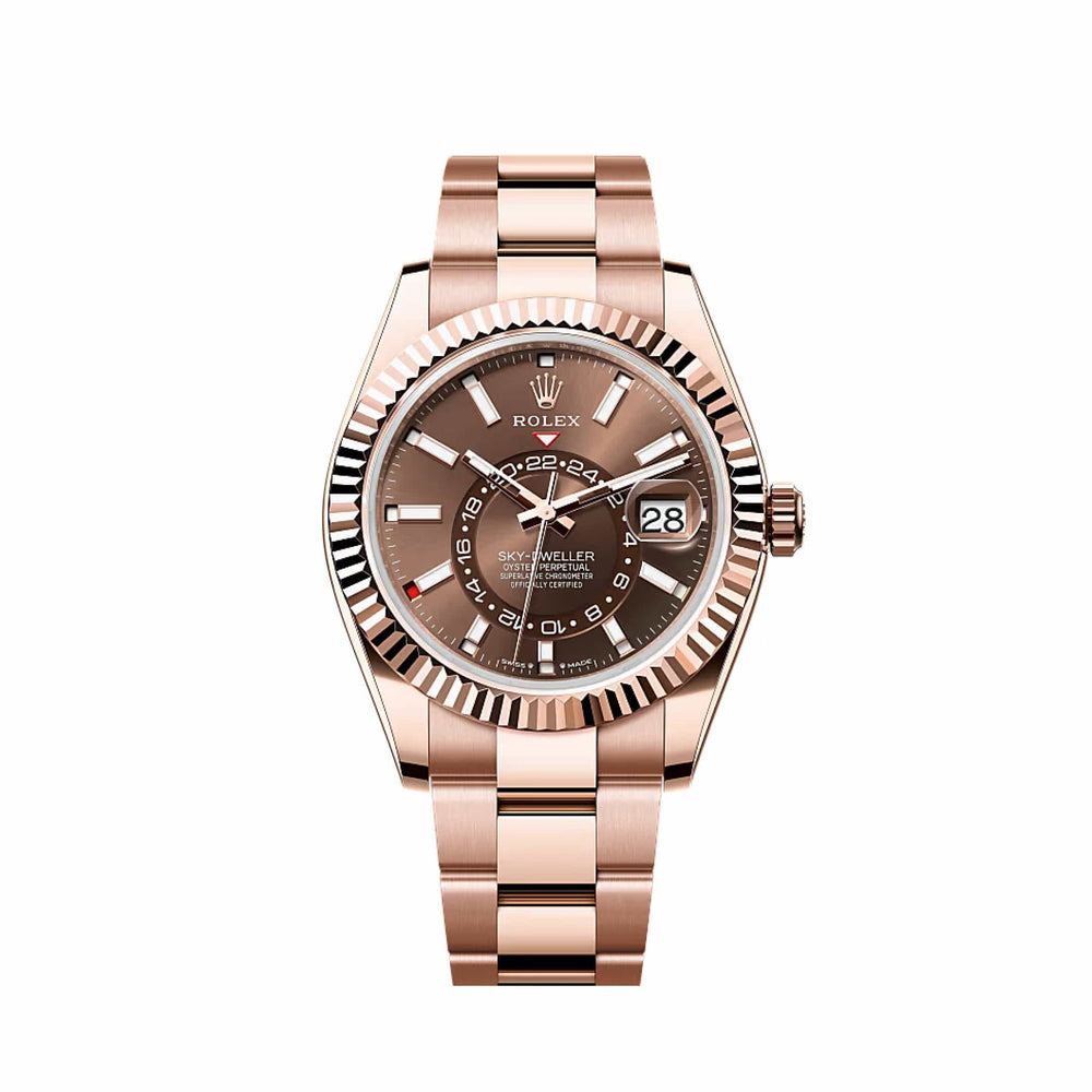 Rolex Sky-Dweller 336935 Rose Gold Chocolate Dial Oyster - View 2