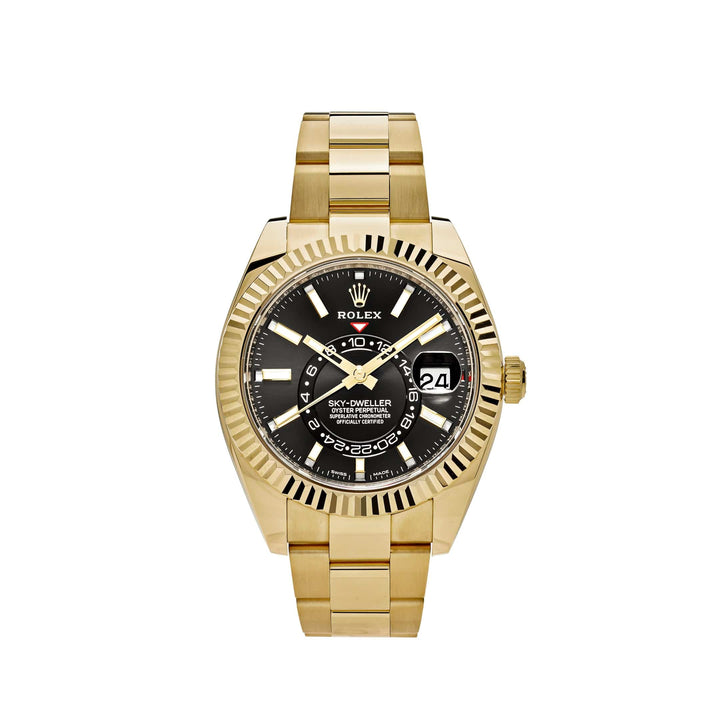 Rolex Sky-Dweller 336938 Yellow Gold Black Dial - View 8