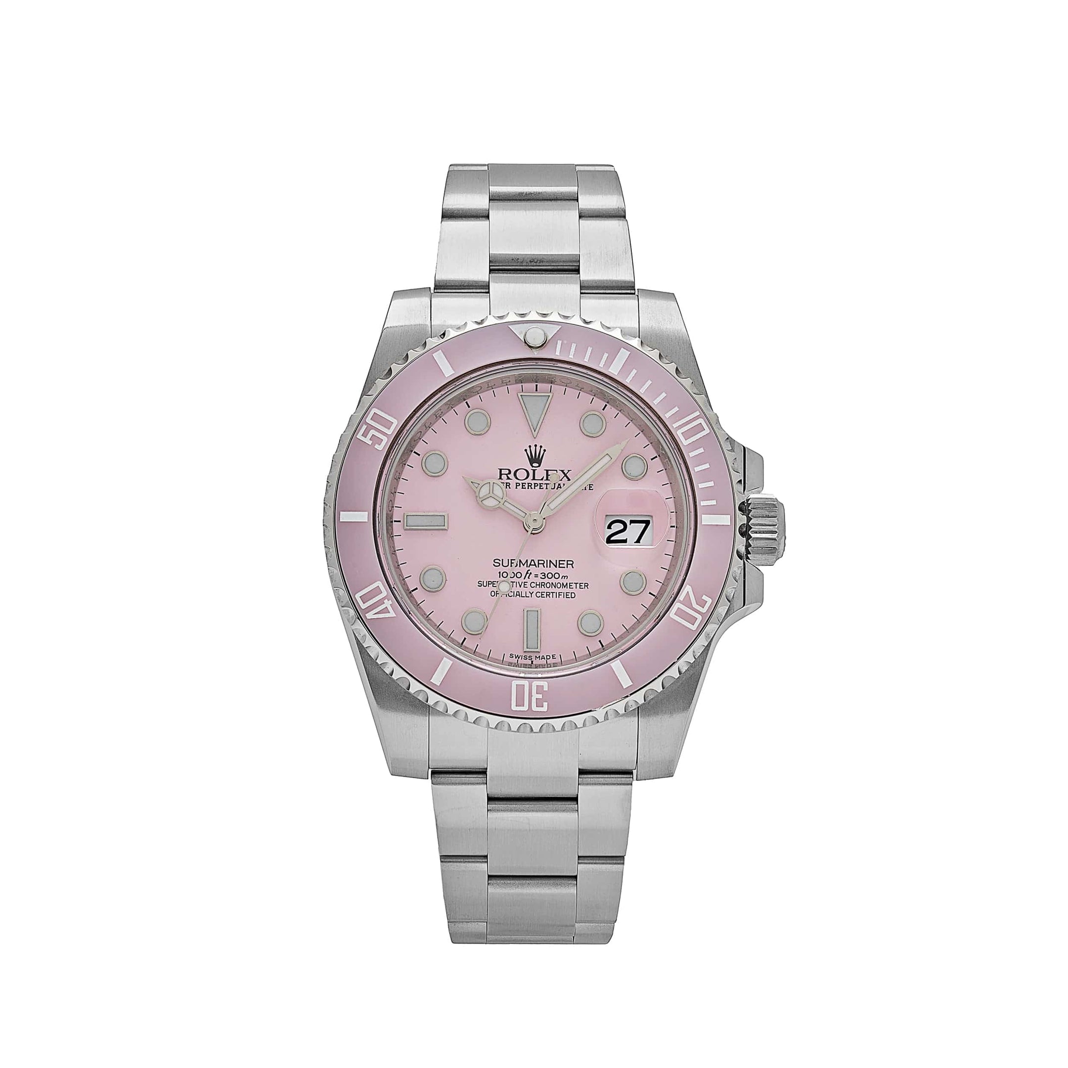 Rolex Submariner Date 116610LN Stainless Steel With Aftermarket Custom Made Pink Dial (2019) - View 13