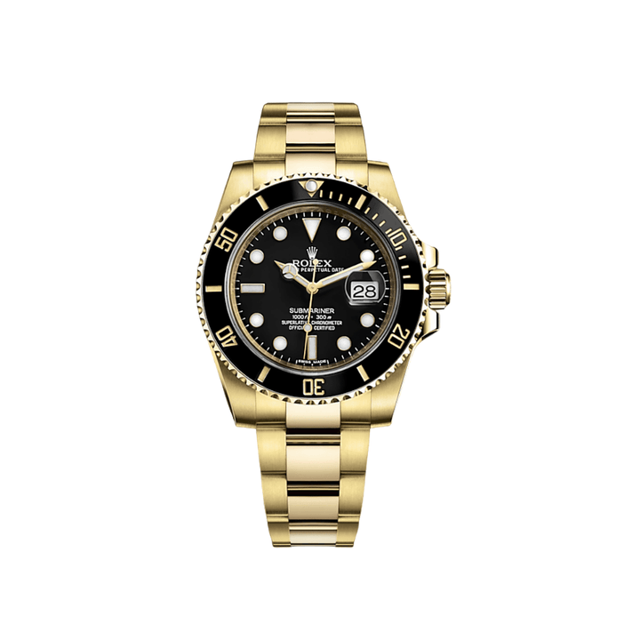 Rolex Submariner Date 116618LN Yellow Gold Black Dial (2020) - View 8