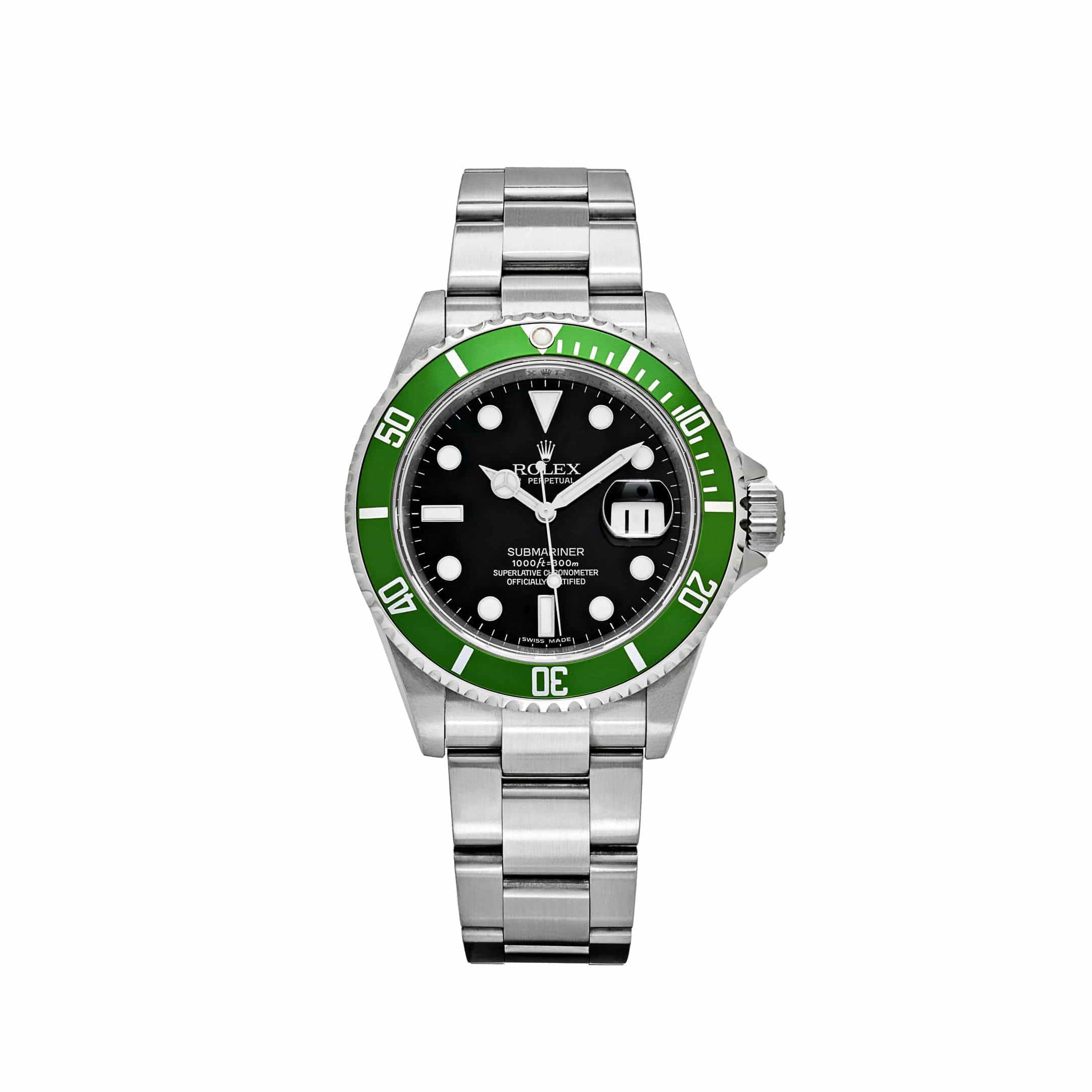 Rolex Submariner Date 16610LV 'Kermit' Bezel Stainless Steel Black Dial Oyster (2008) - View 13