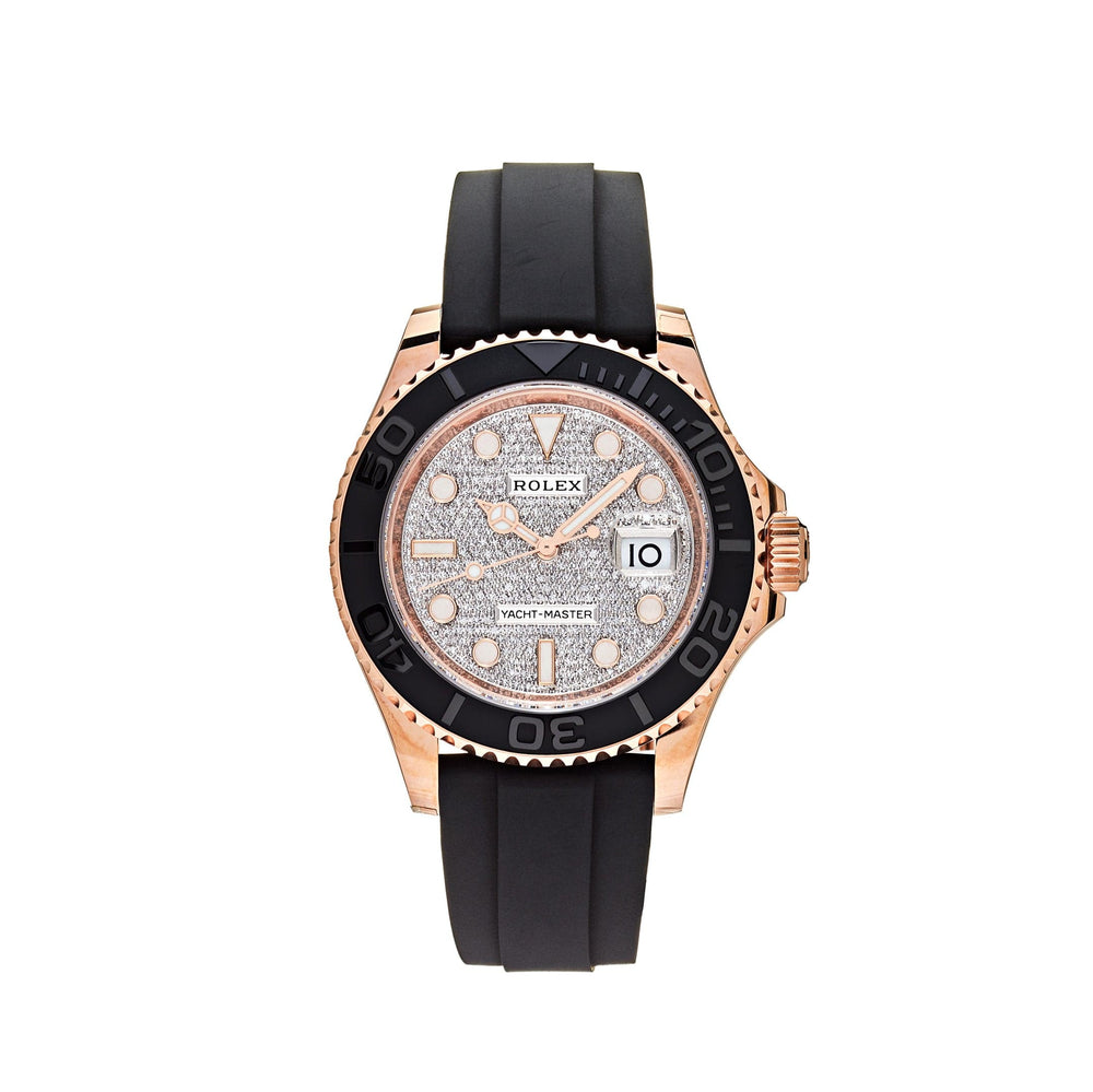Rolex Yacht-Master 116655 Rose Gold Pave Diamond Dial (2020) - View 2