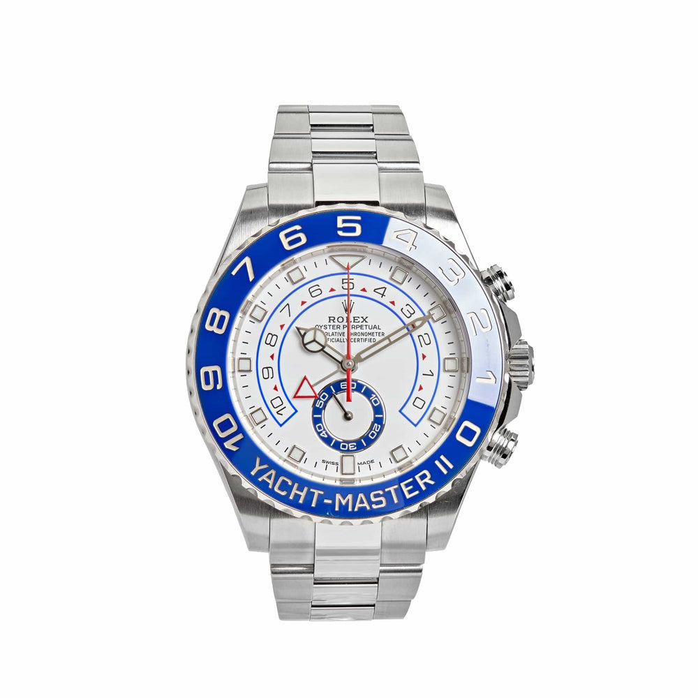 Rolex Yacht-Master II 116680 Stainless Steel Mercedes Hand White Dial (2022) - View 13