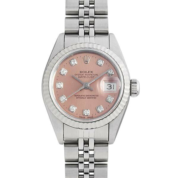 Rolex Datejust 79174 Stainless Steel Pink Diamond Dial Jubilee