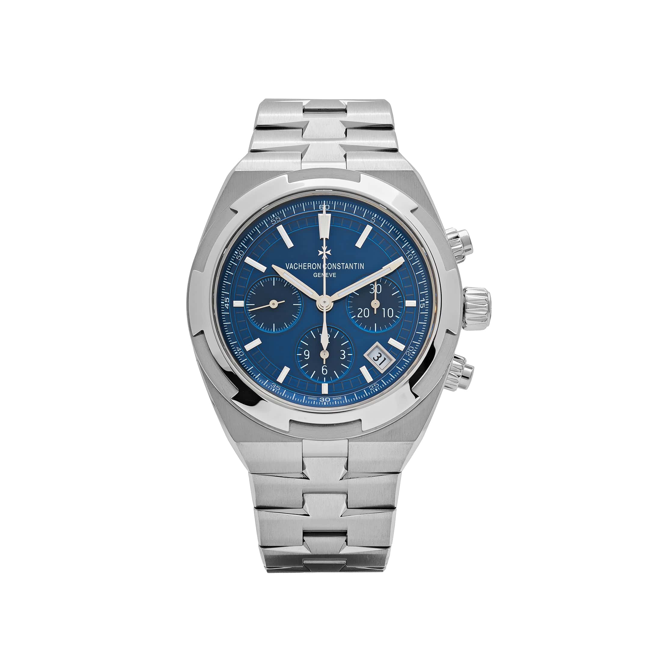 Vacheron Constantin Overseas Chronograph 5500V/110A-B148 Stainless Steel Blue Dial (2021) - View 8